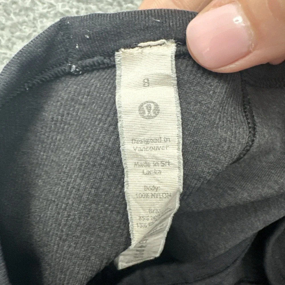 Lululemon Ebb To Street Tank Top Black Athletic Athleisure Women's 8